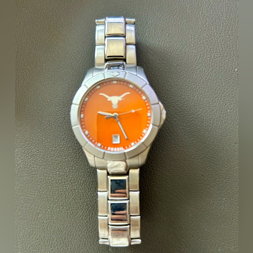 *RARE* University of Texas Vintage Fossil Watch